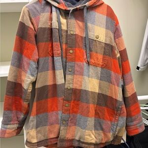 L.L. Bean Multicolor Plaid Shirt Jacket